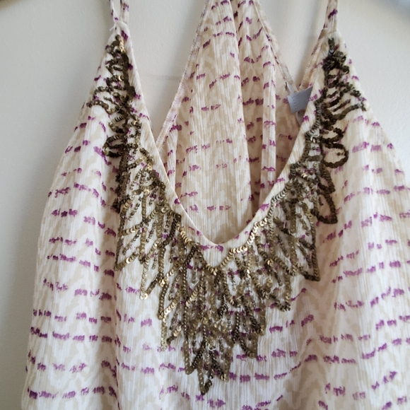 Ecote Urban Outfitters fun layered Tank Top with embellishment, small - Picture 3 of 7